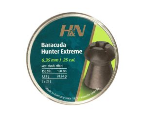 Chumbinho H&N Baracuda Hunter Extreme 6.35mm 150 Unidades