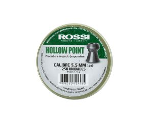 Chumbinho Rossi Hollow Point - 5,5mm - 250 Unidades