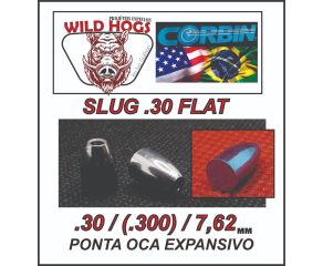 Chumbinho 7.62mm Wild Hogs Slug Flat (.30) 60 Grains 200 Un