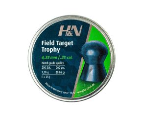 Chumbinho H&N Field Target Trophy 6.35mm 200 Unidades