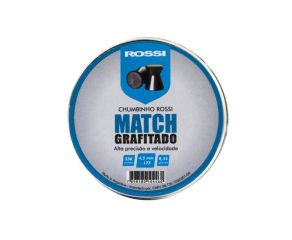 Chumbinho Rossi Match Grafitado - 4,5mm - 250 Unidades