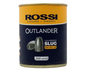Chumbinho Rossi Slug Outlander 5.5mm 1.22g - 200 Un