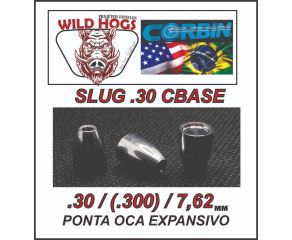 Chumbinho 7.62mm Wild Hogs Slug Counter Base (.30) 55 Grains 200 Un