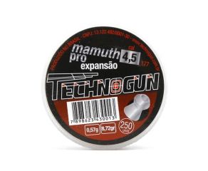 Chumbinho Technogun Mamuth Pro 4.5mm 250 Un