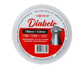 Chumbinho Votex Diabolo 5.5mm 130 Un