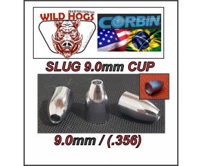 Chumbinho 9mm Wild Hogs Slug Cup (.35) 130 Grains 100 Un