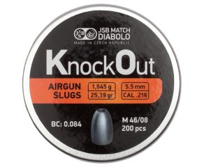 Chumbinho JSB Slug KnockOut 5.5mm .216 200 Un