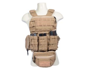 Colete TM Airsoft Tan Coyote Completo