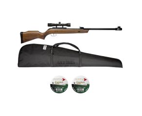 Carabina Gamo Hunter 440-AS Nitro IGT 5.5mm + Luneta 4x32 + Chumbinho + Capa