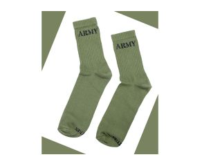 Meia Cano Longo Verde Army 39-43