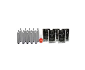 Esfera de Aço 4.5mm 300 Un + CO2 + Óleo de Silicone