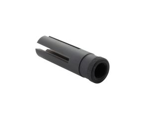 Flash Hider Preto Grande para Rifle Airsoft Rosa 14mm CCW Aluminio