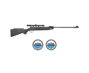 Carabina Artemis Spring Ranger 5.5mm + Luneta 4x20 + Chumbinho Diabolô Snyper