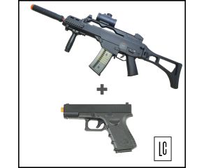 Airsoft G36 C  + Pistola Airsoft Glock G.15