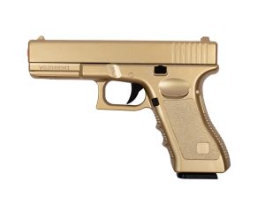 Pistola Airsoft Spring Full Metal Glock GK-V20 Gold 6mm