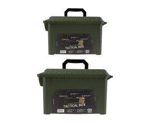 Kit Caixa de Munição Tático Ammo Box Tactical Verde