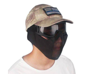 Máscara Confort Airsoft Com Proteção de Orelha - Preto