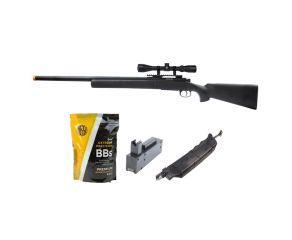 Airsoft Sniper M24 Storm + BBs Rossi 0.30 + Magazine + Speedloader + Luneta