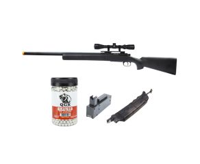 Airsoft Sniper M24 Storm + BBs 0.40g QGK 950 Un + Magazine + Speedloader + Luneta