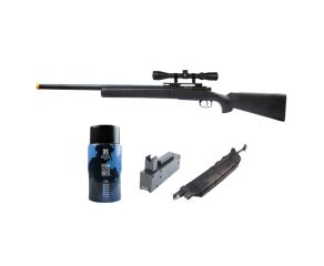 Airsoft Sniper M24 Storm + BBs 0.43g Evo 1200 Um + Magazine + Speedloader + Luneta