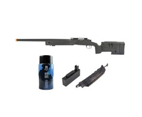 Airsoft Sniper M40 Storm + BBs 0.40g Evo 1200 Un + Magazine + Speedloader