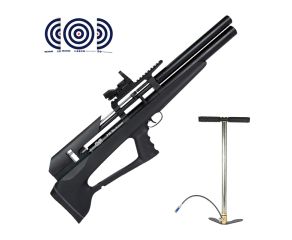 Carabina PCP Artemis P35 Bullpup Blackened 5.5mm + Bomba Manual 300 Bar + Red Dot Z1 1x22x34 + Alvos