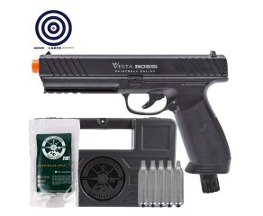 Pistola .50 CO2 Vesta PDW50 Defense Rossi Paintball + CO2 + Maleta Rigida + Esferas + Alvos