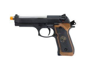 Pistola Airsoft M92 Biohazard Samurai Edge Full Metal Green Gas Blowback 6mm We