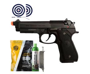 Airsoft GBB Beretta GPM92 Full Metal G&G + Green Gás + BBs 0.20g + Speedloader + Alvos