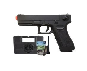 Pistola Airsoft Elétrica CM030 Glock - 6mm + Magazine Estendido + Munições + Maleta