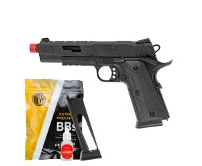 Pistola Airsoft GBB 1911 Redwings Rossi + Magazine Co2 + Oleo + BB's