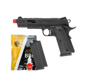 Pistola Airsoft 1911 GBB Redwings Rossi + Magazine + BBs + Óleo