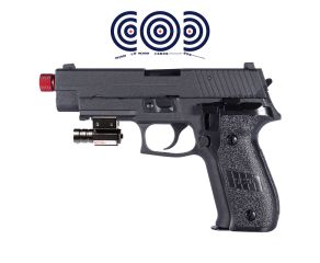 Pistola Airsoft GBB Full Metal P226 Rossi + Mira Laser + Alvos