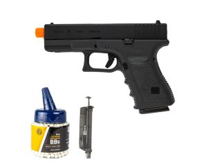 Pistola Airsoft GBB Glock G19 Kosok E&C + Speedloader NKT 90 Rds + BB's 0.20g 1000Un