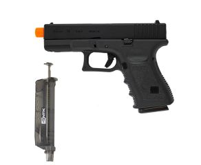 Pistola Airsoft GBB Glock G19 Kosok E&C + Speedloader NKT 90 Rds