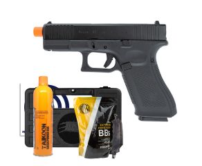 Pistola Airsoft GBB Glock G45 Kosok E&C + Speedloader Rossi + BB's 0.20g + Green Gás + Alvos + Case