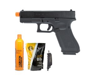 Pistola Airsoft GBB Glock G45 Kosok E&C + Speedloader Rossi 150 Rds + BB's 0.20g Rossi + Green Gás