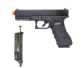 Pistola Airsoft GBB Glock R18 Army + Speedloader 90 Rds NTK