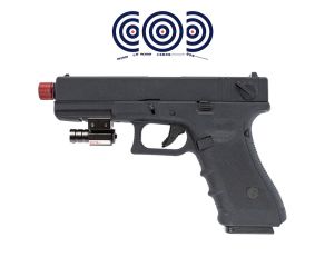 Pistola Airsoft GBB Rossi Glock R18 BlowBack 6mm + Mira Laser + Alvos
