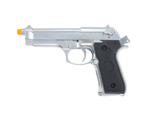 Pistola Airsoft Beretta M92 Cromada Full Metal WE