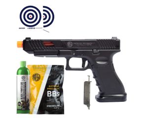 Airsoft Rossi Glock G34 Combat Master GBB + BBs 0.20 + Speedloader + Green Gas + Alvos