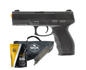 Pistola Airsoft Spring 24/7 V310 + Speed Loader + BBs Rossi + Capa Simples QGK