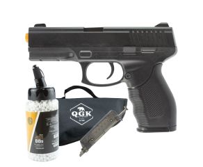 Pistola Airsoft Spring 24/7 V310 + Speed Loader + BBs Rossi + Capa Simples QGK