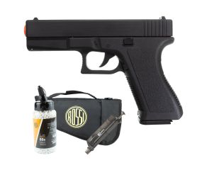 Pistola Airsoft Spring Glock GK-V307 Vigor + Speed Loader + BBs 0,12 + Capa