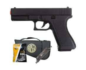 Pistola Airsoft Spring Glock GK-V307 Vigor + Speed Loader + BBs + Capa