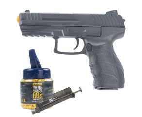 Pistola Airsoft Spring P30 V312 Vigor 6mm + Speedloader + BB's