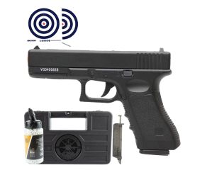 Airsoft Spring Glock GK-V20 + Case Rigido + BBs + Speedloader + Alvos