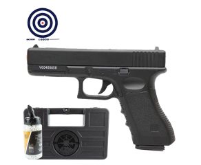 Airsoft Spring Glock GK-V20 + Case Rigido + BBs + Alvos