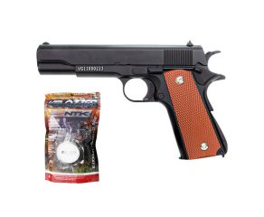 Pistola Airsoft Spring 1911 V14 Full Metal Vigor + BBs 0.12g