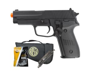 Pistola Airsoft Spring Vigor P226 - 6mm + Speed Loader + BBs + Capa